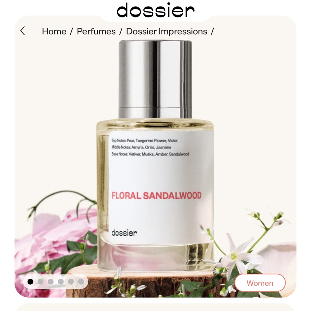 Dossier Floral Sandalwood Perfume inspired by Amyris Femme